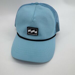 Billabong Sky Blue Mesh Trucker Hat with Black Trim